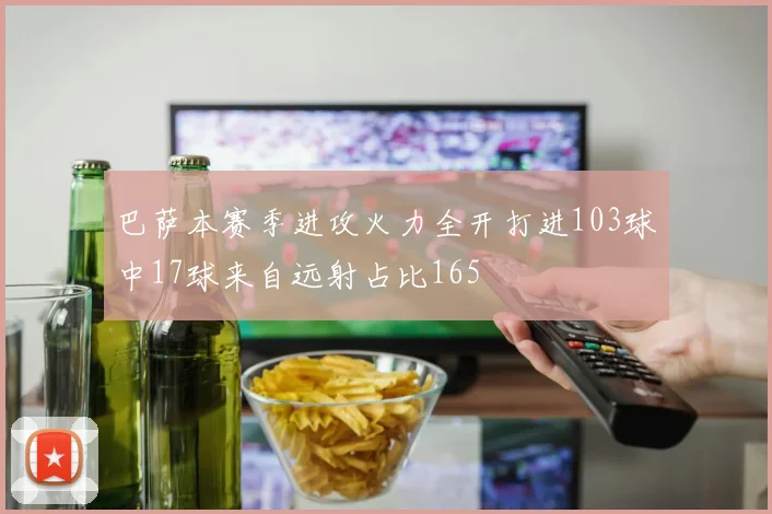 巴萨本赛季进攻火力全开打进103球中17球来自远射占比165